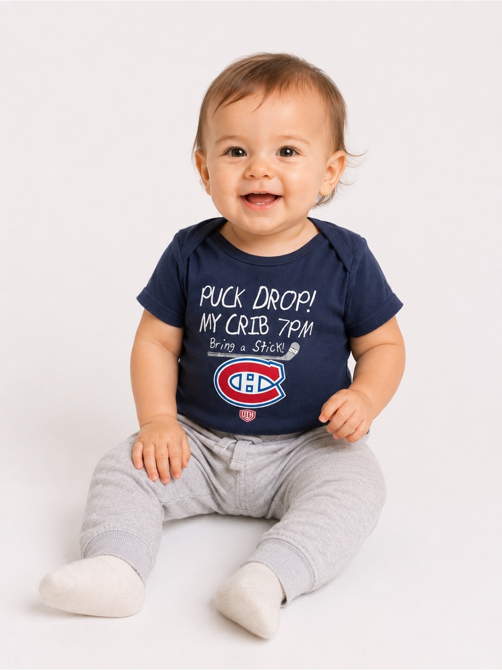 3/$25 Montreal Canadian’s Squirt Squad Navy Baby 12m Onesie shirt